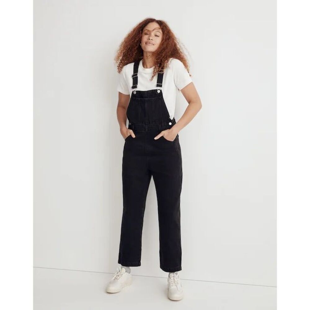 Madewell Straight-Leg Overalls in Lunar Wash
